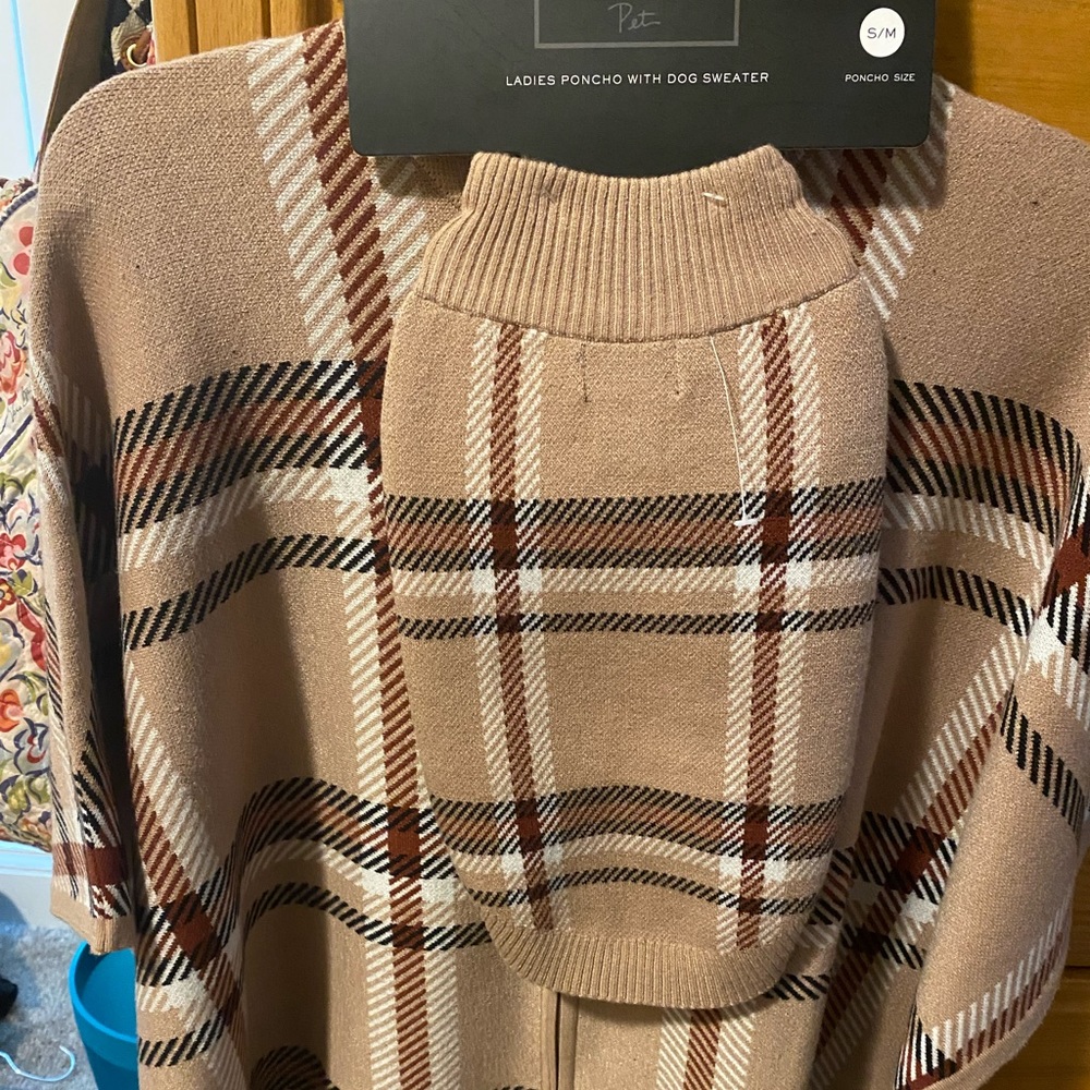 Matching Mom and Dog poncho